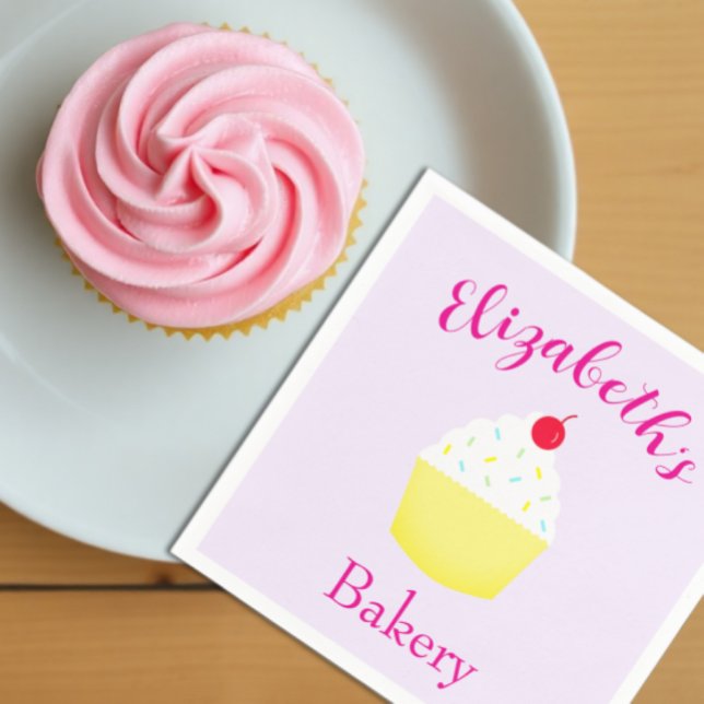 Serviette En Papier Anniversaire de fabrication de Cupcakes (Créateur téléchargé)