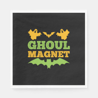 Serviette En Papier Anniversaire de Halloween Ghoul Magnet