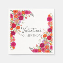 Anniversaire de jardin floral rose et orange color