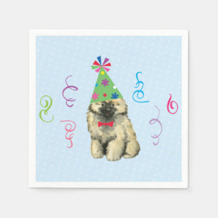 Serviette En Papier Anniversaire de Keeshond Napkins