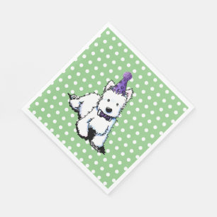 Serviette En Papier Anniversaire de KiniArt Westie