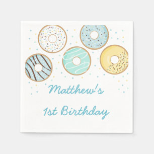 Serviette En Papier Anniversaire de la Bleue