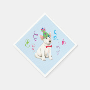 Serviette En Papier Anniversaire de la fête Bull Terrier
