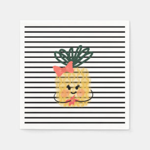 Serviette En Papier Anniversaire de l'ananas Hisbiscus Luau