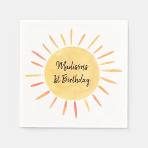Serviette En Papier Anniversaire de Little Sunshine Boho