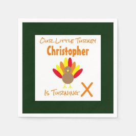 Serviette En Papier Anniversaire de Little Turkey