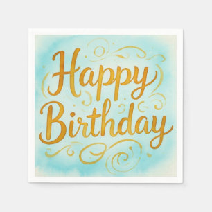 Serviette En Papier Anniversaire de Magickal