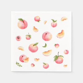 Serviette En Papier Anniversaire de Peach