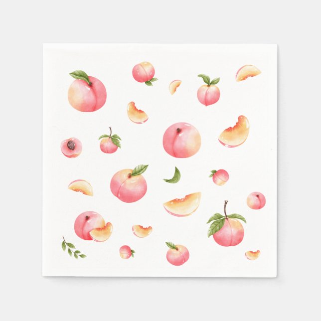 Serviette En Papier Anniversaire de Peach (Devant)