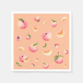 Serviette En Papier Anniversaire de Peach