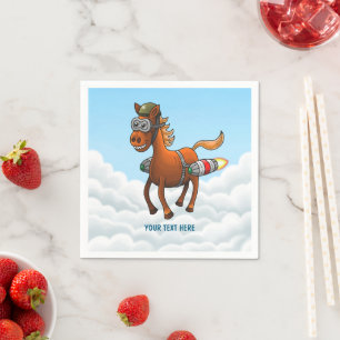 Serviette En Papier Anniversaire de Rocket Pony