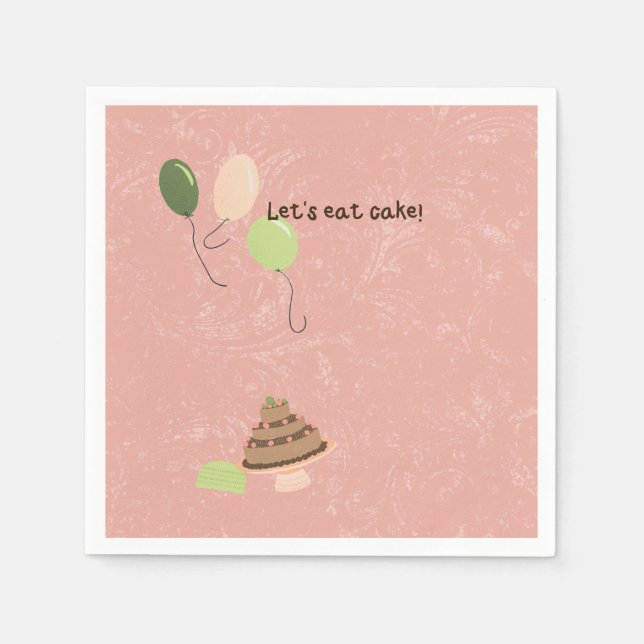 Serviette En Papier Anniversaire de Savannah (Devant)