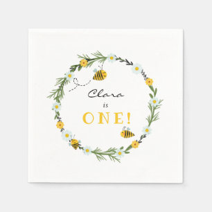 Serviette En Papier Anniversaire des abeilles
