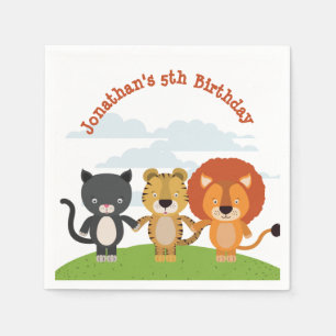 Serviette En Papier Anniversaire des amis des animaux