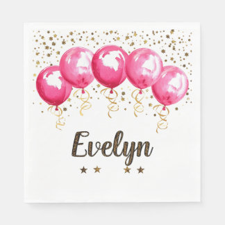 Serviette En Papier Anniversaire d'Evelyn