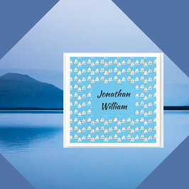 Serviette En Papier Anniversaire du bateau à voile