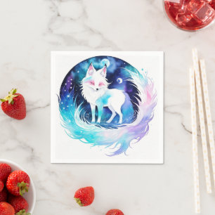 Serviette En Papier Anniversaire du bois de Fox moderne