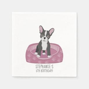 Serviette En Papier Anniversaire du Bulldog français