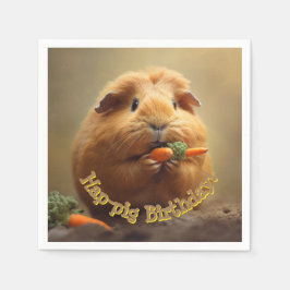 Serviette En Papier Anniversaire du cochon de lait !