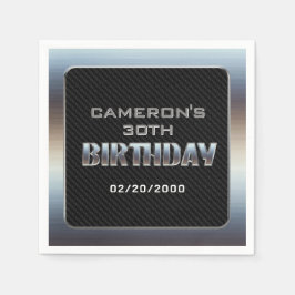 Serviette En Papier Anniversaire du garçon masculin