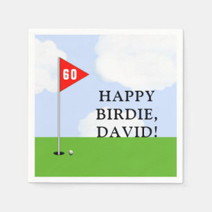 Serviette En Papier Anniversaire du golf