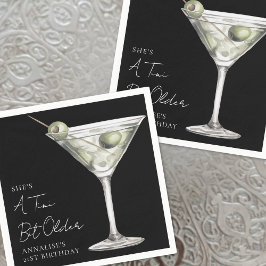 Serviette En Papier Anniversaire du Martini Tini Bit