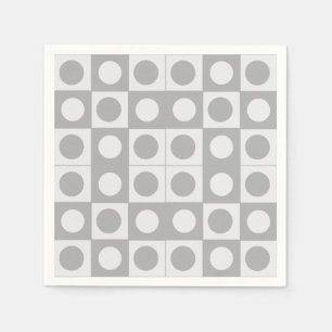 Serviette En Papier Anniversaire du Motif géométrique Abstrait du mili