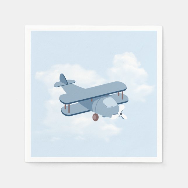 Serviette En Papier Anniversaire du pilote d'aéronef (Devant)