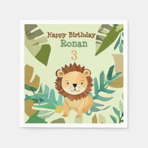 Serviette En Papier Anniversaire du Prince de la Petite Jungle