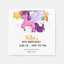 Anniversaire Licorne et Arc-en-ciel