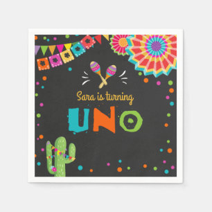 Serviette En Papier Anniversaire mexicain de l'ONU de serviettes de