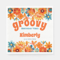 Anniversaire super des années 60 Vibe Floral Retro