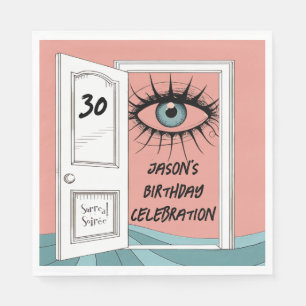 Serviette En Papier anniversaire surréaliste, 30e fête du surréalisme