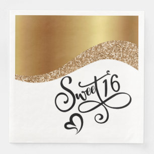 Serviette En Papier Anniversaire Sweet Sixteen