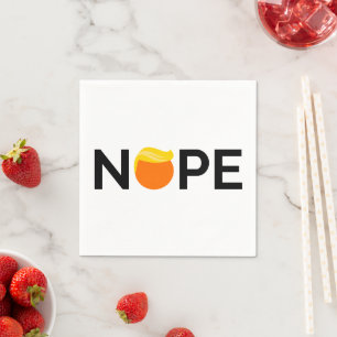 Serviette En Papier Anti-Trump - Nope Edition