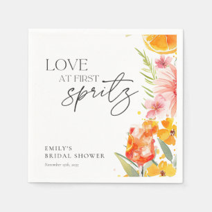 Serviette En Papier Aperol Spritz Aquarelle Enterrement de Vie de Jeun