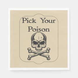 Serviette En Papier Apothicaire d'Halloween Choisissez Votre Poison