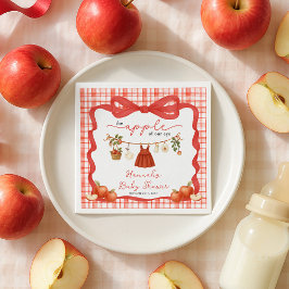 Serviette En Papier Apple of Our Eye Girl Clothesline Baby Shower