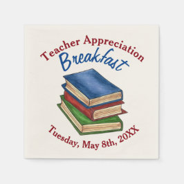 Serviette En Papier Appréciation de l'enseignant Petit déjeuner de ret