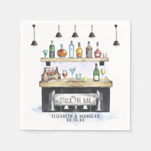 Serviette En Papier Approvisionnez le Bar   Cadeaux de Fiançailles Per