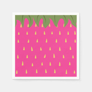 Serviette En Papier Apron aux fraises de fruits
