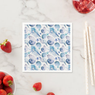 Serviette En Papier Aquarelle