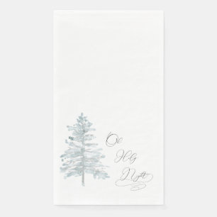 Serviette En Papier Aquarelle Arbre Oh Holy Night