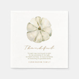 Serviette En Papier Aquarelle Automne Citrouille Thanksgiving Thanksgi