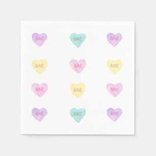 Serviette En Papier Aquarelle Convo Heartz BAE Napkins