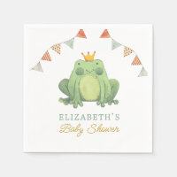 Aquarelle Cute Frog Baby shower