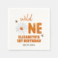 Aquarelle Daisy Wild One 1st Birthday Girl
