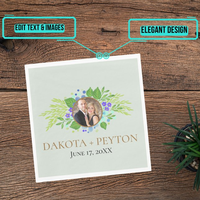 Serviette En Papier Aquarelle Feuille 08e Dîner Mariage Napkin (Please enjoy our design and see the others in the collection.)