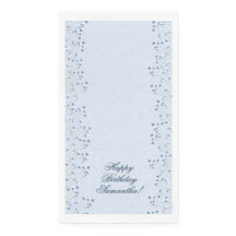 Aquarelle Fleur sauvage bleu foncé Floral