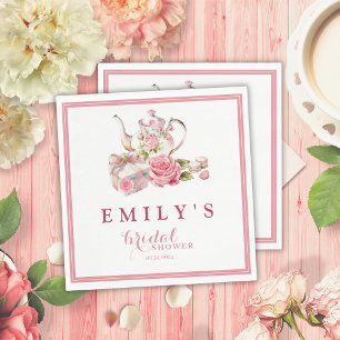 Serviette En Papier Aquarelle fleurie rose vintage rose roses Douche n